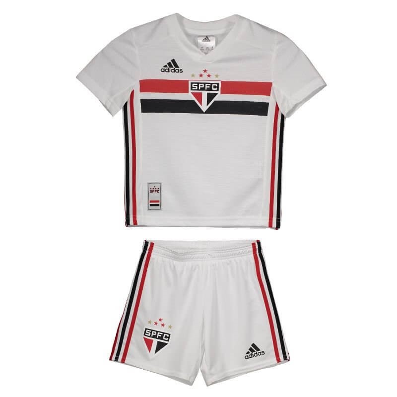 Camiseta São Paulo 1ª Kit Niño 2019 2020 Blanco
